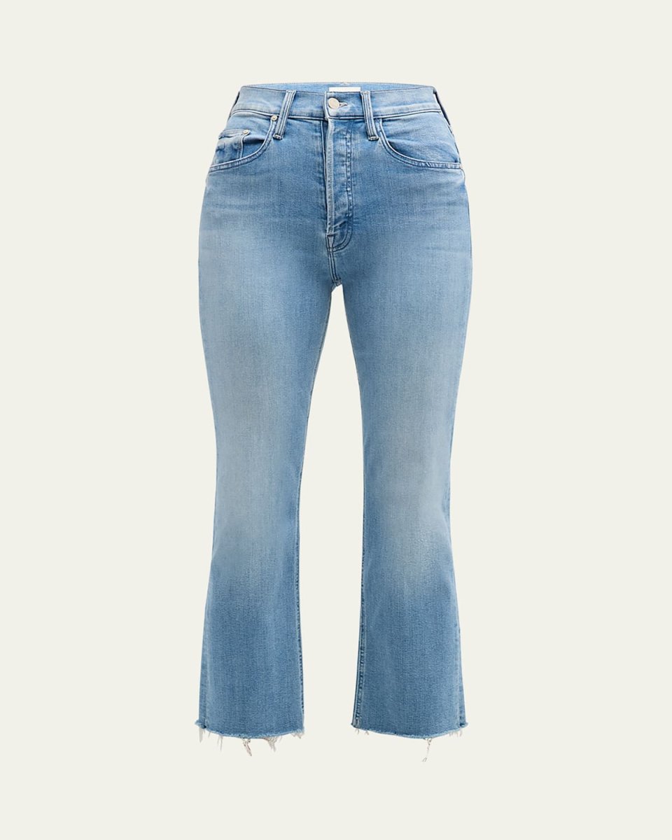 The Tripped Ankle Fray Straight Leg Jeans
